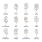 FELIX necklace Name flowers