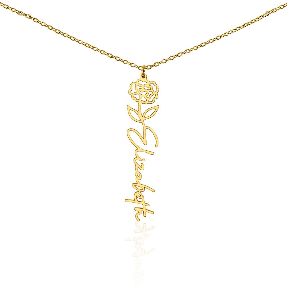 FELIX necklace Name flowers