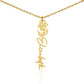 FELIX necklace Name flowers
