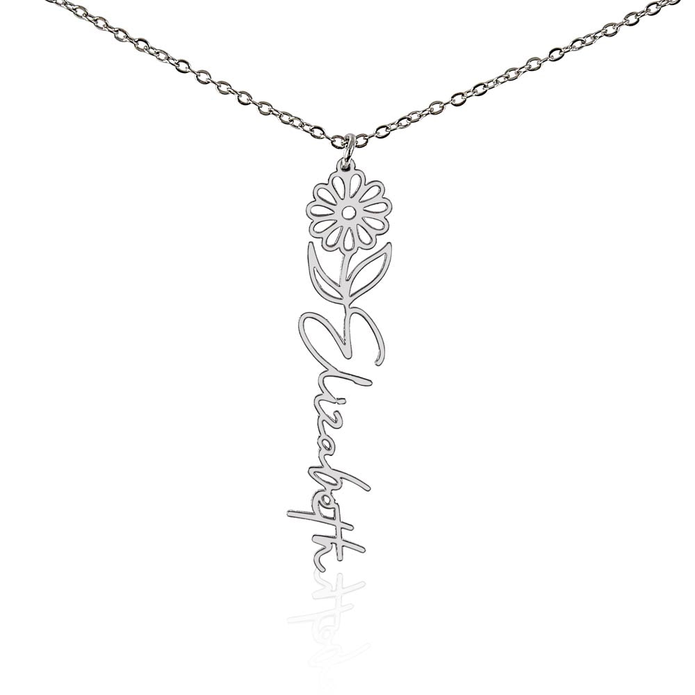 FELIX necklace Name flowers