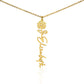 FELIX necklace Name flowers