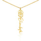 FELIX necklace Name flowers
