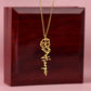 FELIX necklace Name flowers