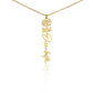 FELIX necklace Name flowers