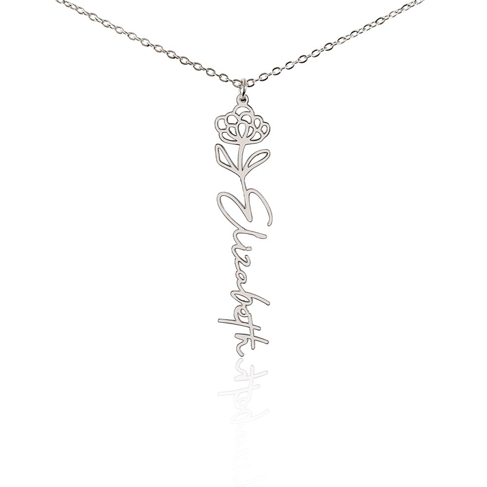 FELIX necklace Name flowers