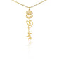 FELIX necklace Name flowers
