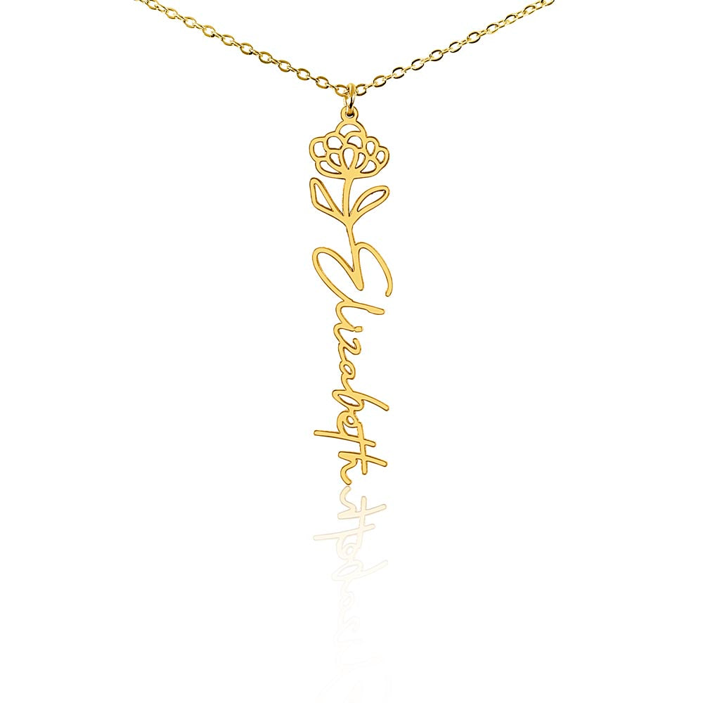 FELIX necklace Name flowers